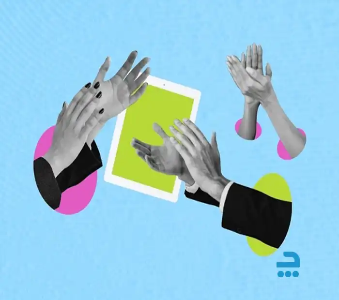 تصویر شبکه اجتماعی پوستر راهنمای بخش همه‌ پست‌ ها و ویژگی‌ های هر پست