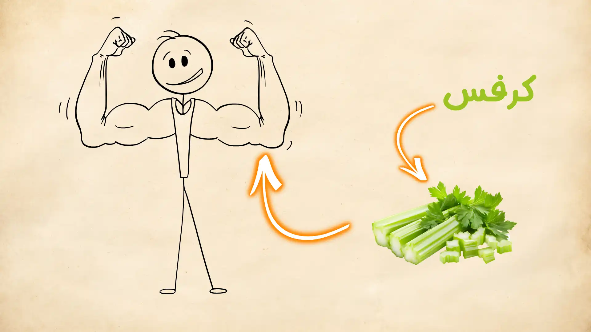 تصویر یه کاراکتر که با استفاده از اپ کرفس به تناسب اندا و سلامتی رسیده